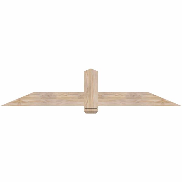 Ekena Millwork Eugene Smooth Timber Gable Bracket, Douglas Fir, 72"W x 15"H x 1 1/2"D x 5 1/2"F, 5/12 Pitch GBW072X15X0206EUG00SDF - main